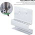 Mobestech Wall Mounted Hex Wrench Hanger, Metal Brackets Organizer for Socket Wrench Holders, Steel Pegboard