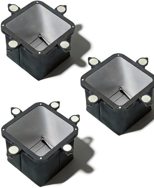 4 Small Magnetic Metal Shaving Catcher, Adjustable Electrical Dirt Bag with Movable Strong Magnet for Use with Carbide