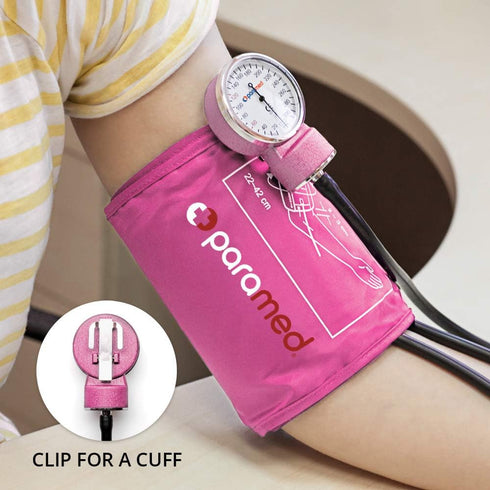 8.7-16.5" PARAMED Aneroid Sphygmomanometer Manual Blood Pressure Cuff with Universal Cuff and D-Ring Carrying Case