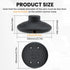 DALQUIS 4 Pcs Floor Foot Switch, Round Black Inline Foot Pedal, Floor Lamp Foot Switch for Floor Lamp On-Off Control