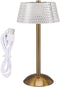 lvifloae Acrylic Table Lamp Stepless Dimming LED Night Light with USB Cable for