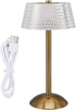 lvifloae Acrylic Table Lamp Stepless Dimming LED Night Light with USB Cable for