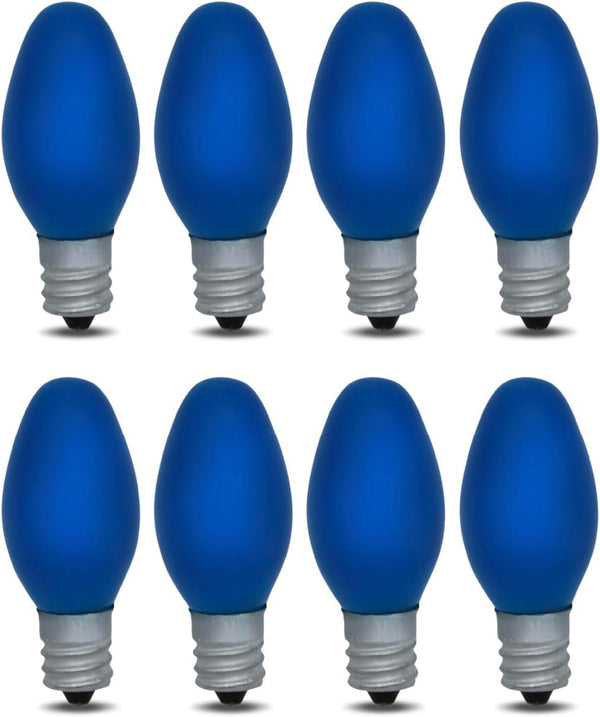 lumenivo 4W Replacement C7 Ceramic Blue Bulb 120V Incandescent Light Bulb for