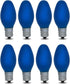 lumenivo 4W Replacement C7 Ceramic Blue Bulb 120V Incandescent Light Bulb for