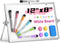 Grtard Magnetic Dry Erase Board with Stand, 12''x8'' Dry Erase White Boards, Portable Double-Sided Easel for Kids