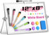 Grtard Magnetic Dry Erase Board with Stand, 12''x8'' Dry Erase White Boards, Portable Double-Sided Easel for Kids