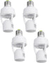 PIR Motion Sensor Light Socket Smart Screw in Light Bulb Outlet Compatible