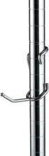 Shelf Pole Hooks 5-Pack, 2" Chrome All Purpose for Garage Shelving Storage Organization