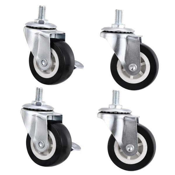 ULTECHNOVO 4pcs Swivel Casters Heavy Duty Locking Caster Wheels Wheel Furniture Movers