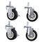 ULTECHNOVO 4pcs Swivel Casters Heavy Duty Locking Caster Wheels Wheel Furniture Movers
