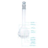 ALWSCI 100 ML Volumetric Measuring Flask Set, Amber Graduated ASTM Class A Borosilicate Glass 3.3, 2 PCS