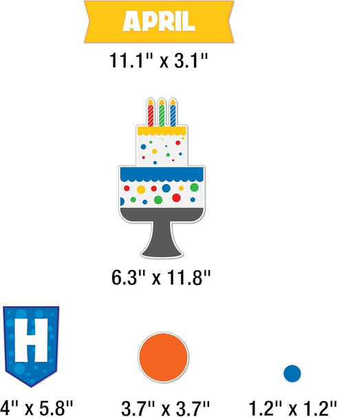 Carson Dellosa Birthday Fun Bulletin Board Set, Happy Birthday Banner and Cutouts for Party or Classroom Décor