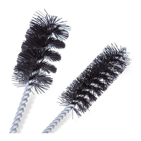 1197K77EA 715245 Nylon Tube Brush, Black Bristle, Smooth Tip, 2" Brush Length, 1/4" Diameter, 6" Length