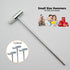 Lightweight Small Hammer, 6.6" Craft Hammer for Toy Building Projects, Jewelry, Woodworking, DIY, 3 Pcs