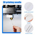 50 Pieces 3D Printer Nozzle Cleaning Kit, 0.4 mm Stainless Steel Needles Cleaner for 3D Printer Accessory