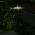 (Silver-2) KAIXOXIN Solar Garden Lights Metal Fish Decorative Stake for Outdoor Patio Yard Decorations,Warm White LED
