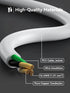3 FT Extension Cord Black, 2-Pack Short Power Cord, Indoor/Outdoor 16 Gauge 3 Prong Grounded Wire