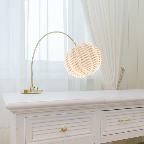 2.75 Inch Set 2 STOBOK Rattan Lamp Shade Small Woven Wicker Light Cover of Decorative Lampshades for Table Lamp Living