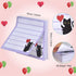 Sticky Notes 3x3 Cute Self-Stick Notes, 6 Pack Funny Black Cat Notepad for Cat Lovers, 480 Sheets Total