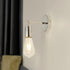 byepica Gold Brass Wall Sconce, Adjustable Modern Light Fixture for Bedroom, Hallway, Industrial Minimalist Style