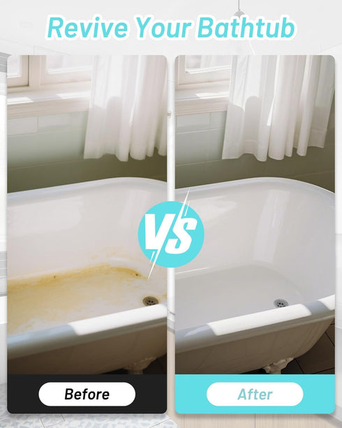 35oz Tub Paint for Bathtub, Tub and Tile Refinishing Kit with Tools, Water Based Bathtub Paint White for Tile, Toilets