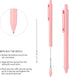 WY WENYUAN 12-Pcs Ballpoint Pens, Comfortable Writing Pens, Pastel Retractable Pretty Journaling Pens, Black Ink Medium Point 1.0 mm Gift Pens, Cute Pens Office Supplies for Women by WY WENYUAN