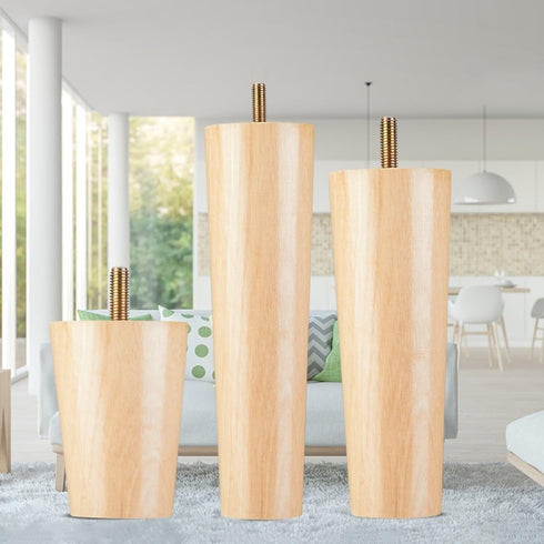 JCVCVV 8CM, 10CM, 12CM, Table(15cm/5.9in) Furniture Wood Legs, Simple Style Dresser Legs, Replacement Legs, Cabinets
