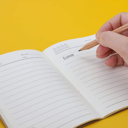 EUSOAR Mini Notebook, A6, 24 Pack, 3.9"x 5.5", 60 Pages, Soft Cover Lined Kraft Notebooks for Travel Journal Sketchbook