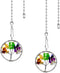 Ceiling Fan Pull Chain Extender, 2-Pack 12 inch Colorful Tree of Life