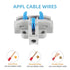 DIANN 10pcs 3 3 24-12 T-Tap Lever Wire Connectors Kit Way Electrical Wire Splitter Push-in Quick Splitters with Port