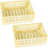 Tixill 2-Pack Mini Foldable Plastic Baskets for Organizing, Collapsible Storage Crate for Home, Kitchen & Office