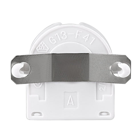 uxcell 10Pcs T8 Fluorescent Light Holder G13 Base Non-Shunted Tombstone Lamp Socket AC 500V 2A