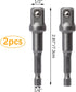 OIIKI 2 Pack 1/2 inch Square Socket Adapter Bit Set, Hex Impact Driver Power Bits, Extension Socket Adapter for Automotive DIY-1/4 Hex Shank by OIIKI