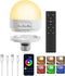 MXhme E26 2.4Ghz Rechargeable Light Bulb with Remote Control,Battery Operated Light Bulb for