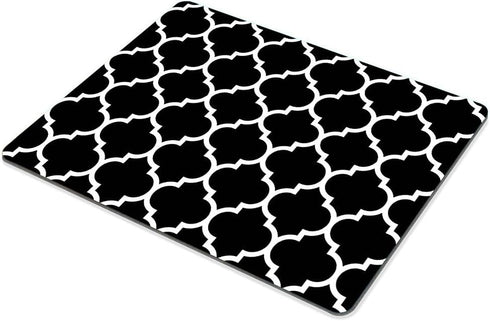 SSOIU Custom Gaming Mouse Pad, Modern Black Quatrefoil, 9.5 x 7.9 inch