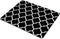 SSOIU Custom Gaming Mouse Pad, Modern Black Quatrefoil, 9.5 x 7.9 inch