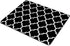 SSOIU Custom Gaming Mouse Pad, Modern Black Quatrefoil, 9.5 x 7.9 inch