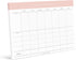 Bliss Collections Family Planner, 50 Undated 8.5 x 11 Tear-Off Sheets, Simple Pink Daily and Weekly Calendar for