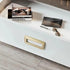 Aoleegatt Pull(Copper-32mm) Thickened Zinc Alloy Concealed Buckle Handle Bedside Table Drawer Invisible Flat Handle