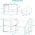 VITVITI Acrylic Desk Organizer, Clear Multifunctional Pencil Holder with Drawer, 8 Compartment Storage