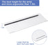 BOOMIBOO 17 5.7 Inch Clear Acrylic Tilted Computer Keyboard Holder for Ergonomic Typing, Keyboard Stand with Silicone