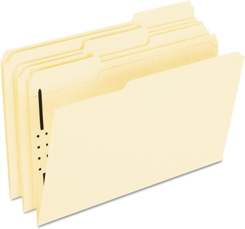 Pendaflex Manila Fastener Folders, Legal Size, 50/BX, 1 Fastener, 1/3 Cut (FM310EE)