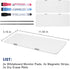 Monitor Memo Board - 2 pcs Magnetic Whiteboard Memo Board for Desktop with 3 Pens