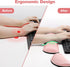 Upgrade Cleanable PU Leather Keyboard Wrist Pillow Rest Pad - Gimars Enlarge Mouse Cushion Support for Office