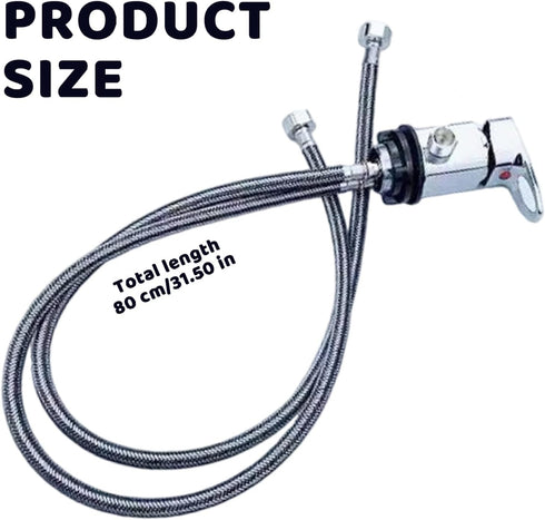 Lawnrden 31.5 Inch Shampoo Bowl Faucet, Professional Shampoo Bowl Sprayer with Hose, Hairdressing Salon Basin Hand