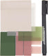 PARTSPOWER Transparent Sticky Notes, Clear Sticky Tabs, Translucent Page Flags for Reading Annotating School Supplies