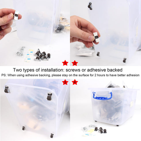 Mini Caster Wheels 0.5 Inch Low Profile Fixed Casters with Screws, Steel Top Plate, Self Adhesive Tiny Rubber Caster Wheels for Rolling Small Appliances Furniture Cabinet Storage Bins 8 Pack