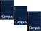 KOKUYO Campus A5 Pre-Dotted Notebook, 30 Lines X 50 Sheets, 100 Pages, 6 mm Rule, Pack of 3 Dark Blue