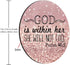 Psalm 46:5 God is Within Her, She Will not Fall - Bible Verse Purple Sparkles Glitter Pattern Mouse Pad, Non-Slip Rubber