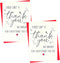 KFHENSOMR 2Pcs Funny Thank You Card with Red Envelope, Appreciation Greeting Card for